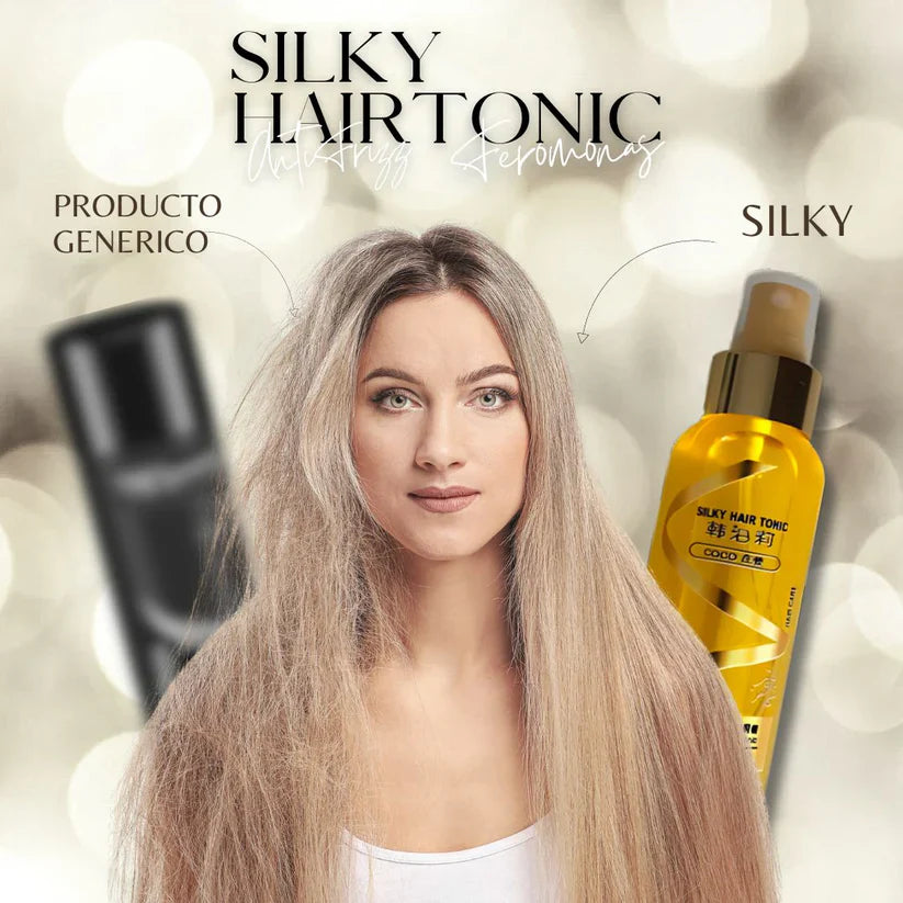 COMBO CAPILAR: SERUM FEROMONES+TONICO ANTI FRIZ SILKY - Cabello sedoso y sin frizz